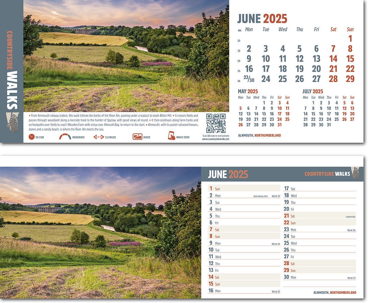 Countryside Walks Desk Calendar