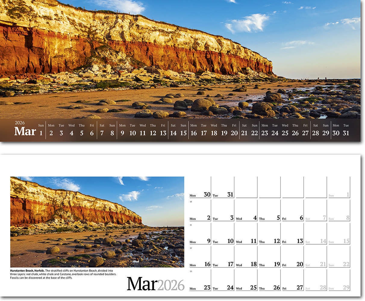 Wild Britain Note Station Desk Calendar 