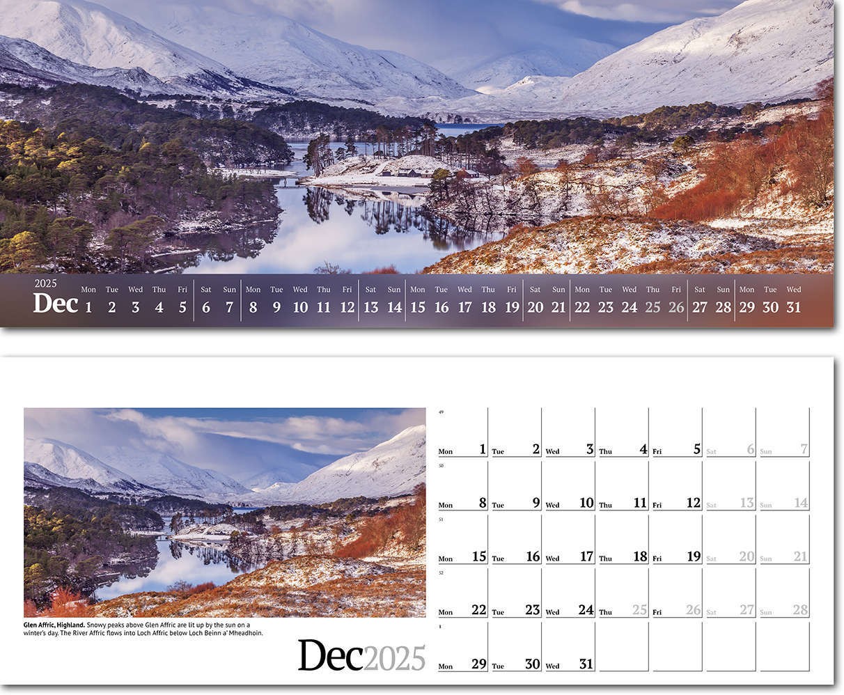 Wild Britain Premium Lined Easel Desk Calendar