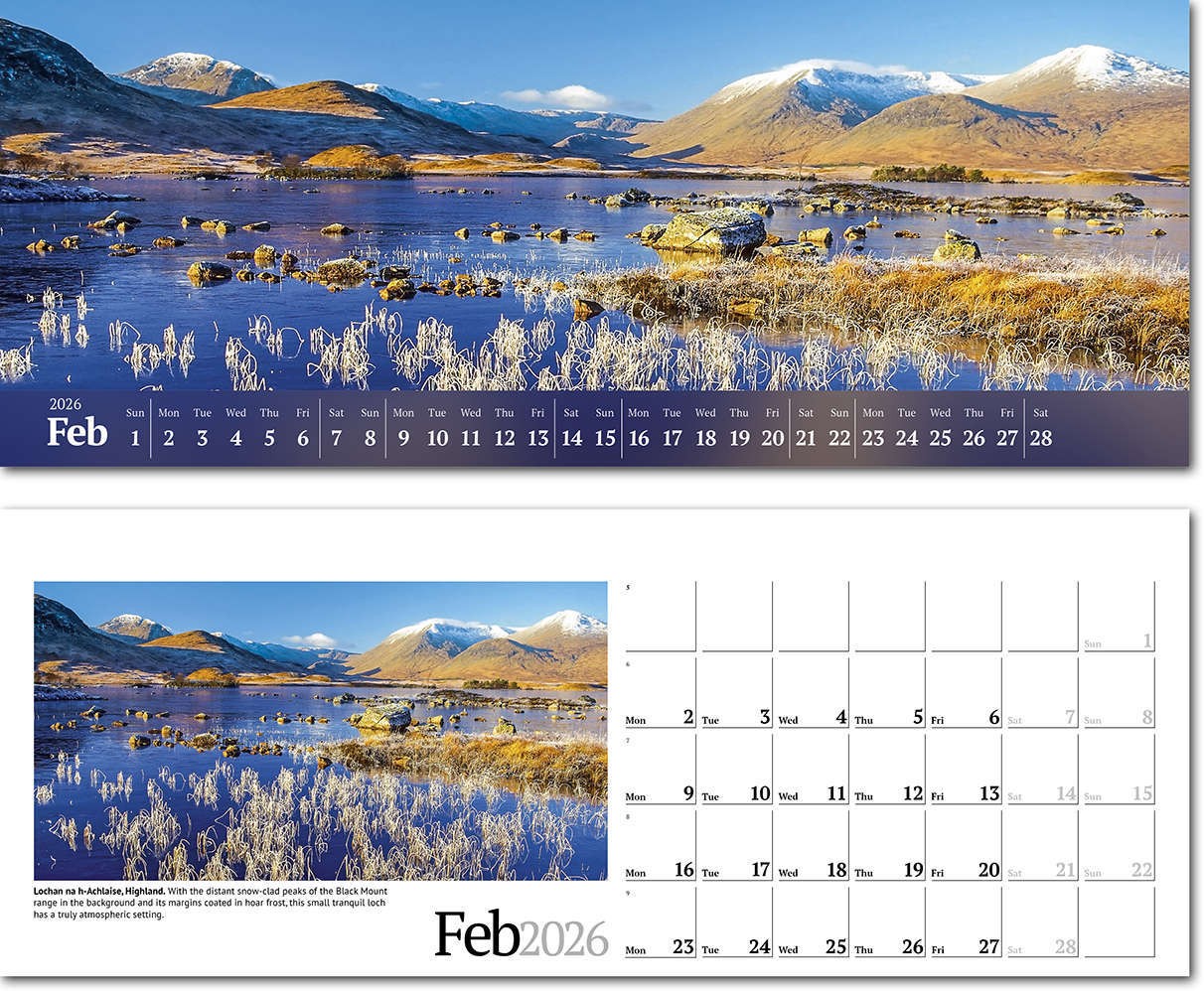 Wild Britain Premium Lined Easel Desk Calendar