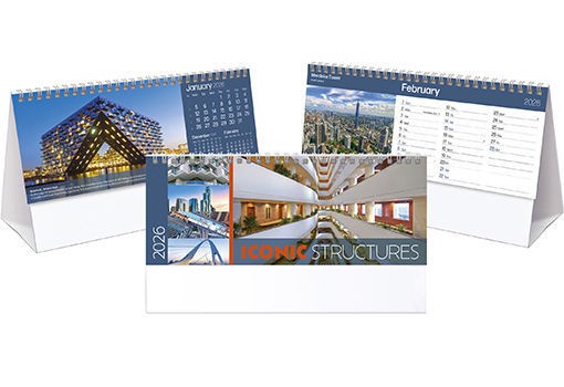 Iconic Structures Desk Calendar