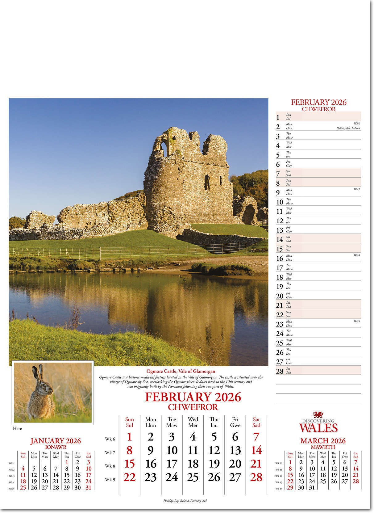 Discovering Wales Calendar