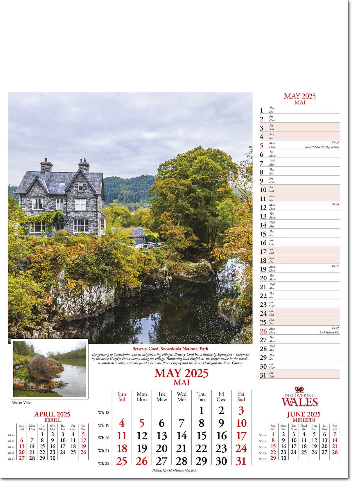 Discovering Wales Calendar