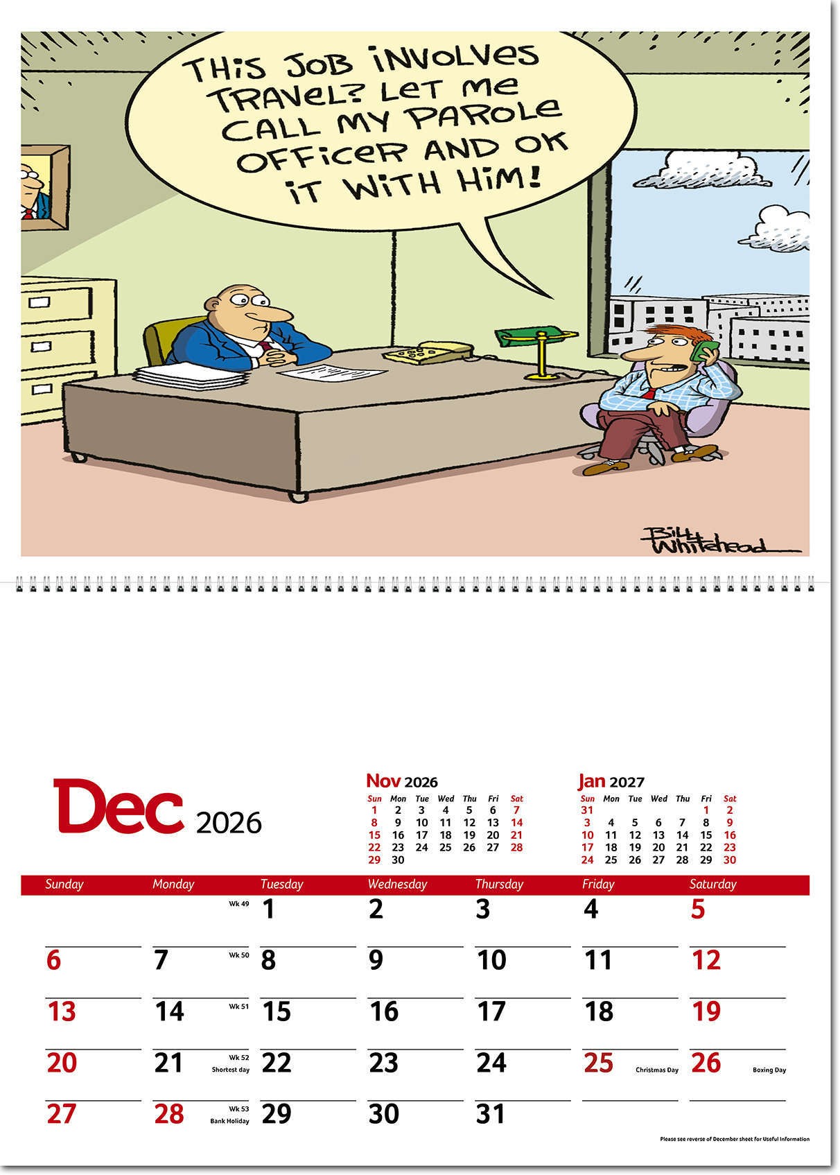 Working Wind-Ups Postage Saver Calendar