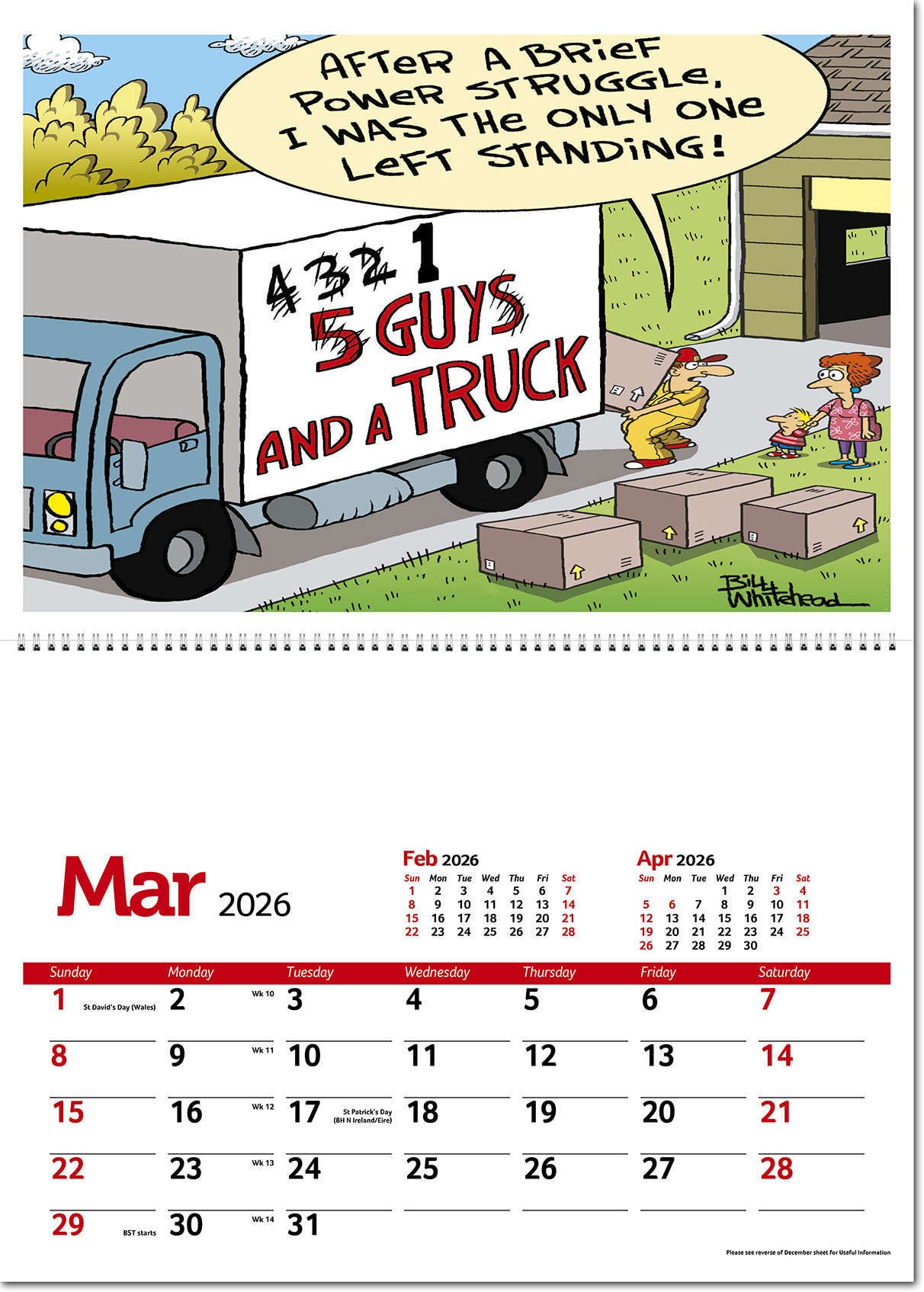 Working Wind-Ups Postage Saver Calendar