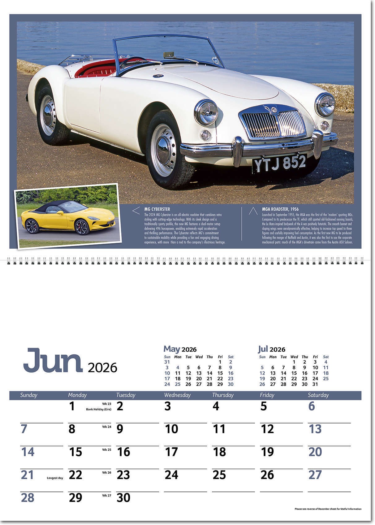 Classic Marques Past and Present Postage Saver Calendar