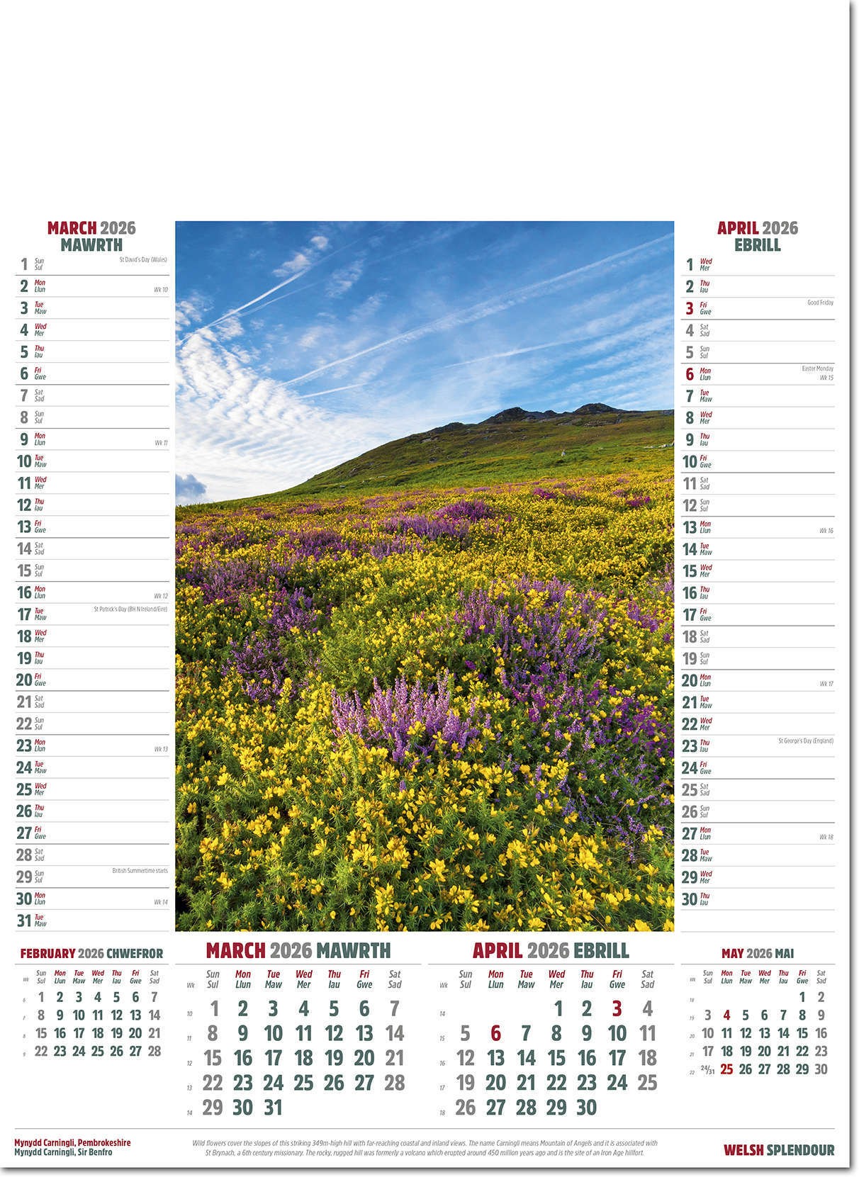 Welsh Splendour Calendar