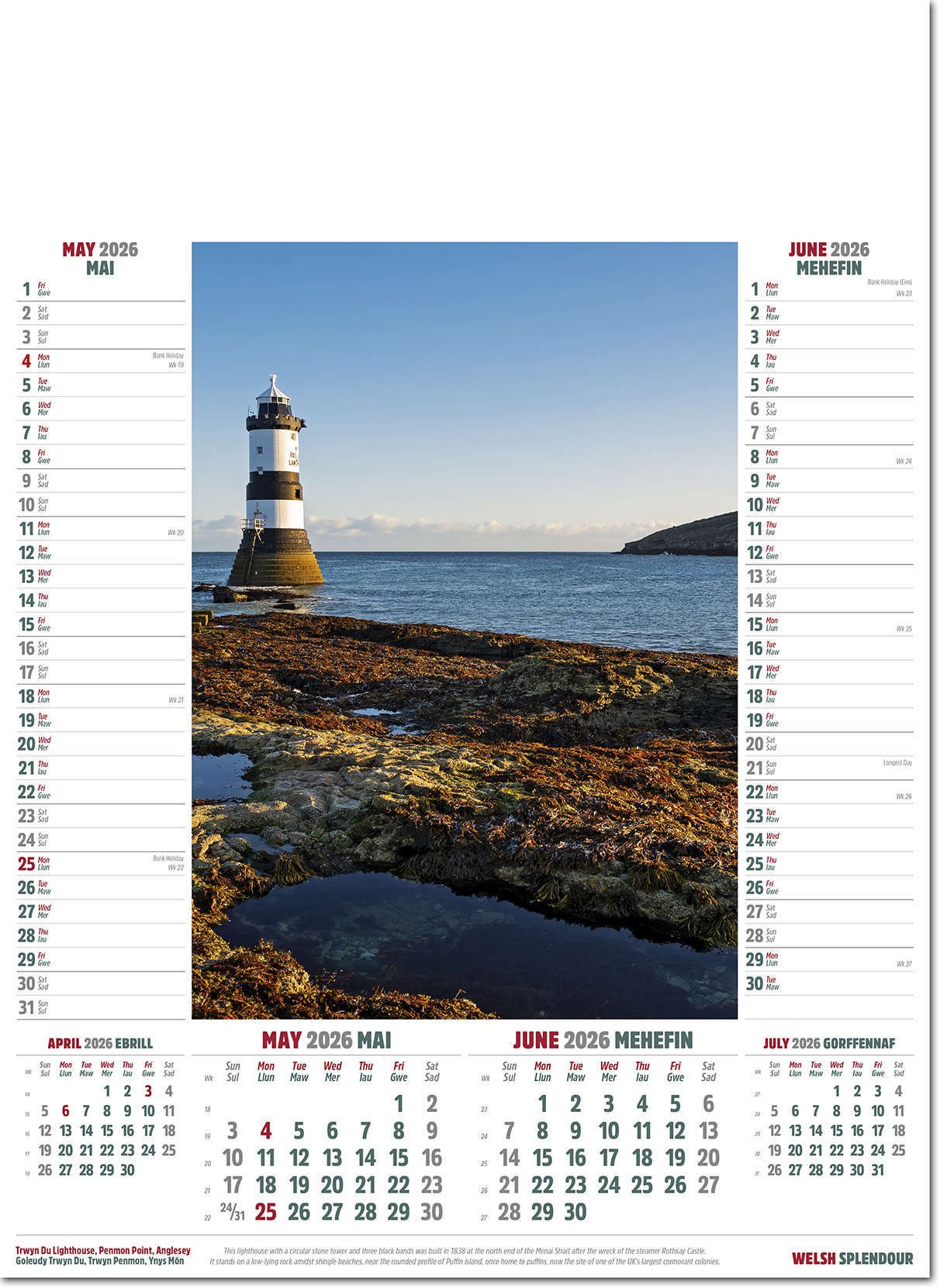 Welsh Splendour Calendar