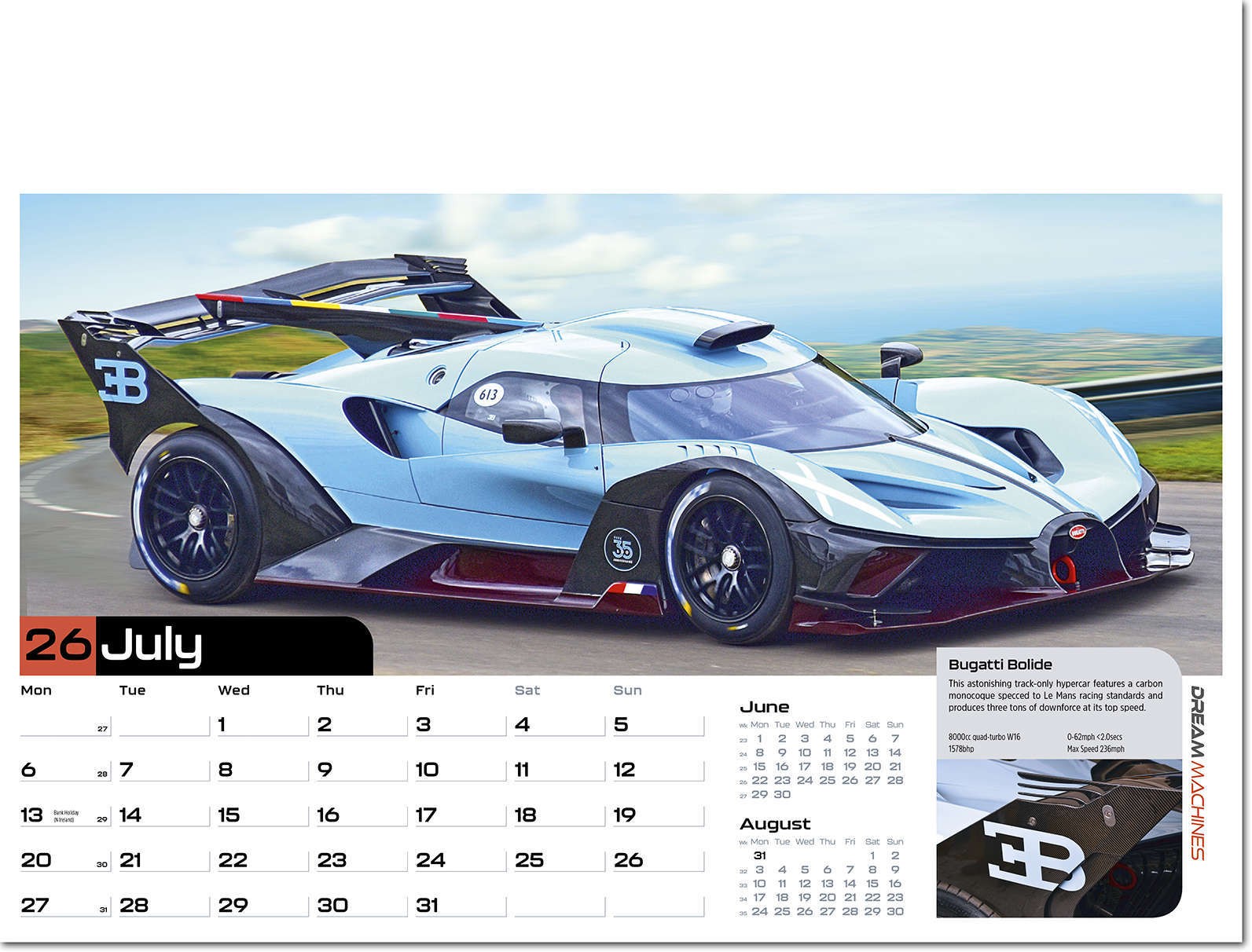 Dream Machines Wall Calendar