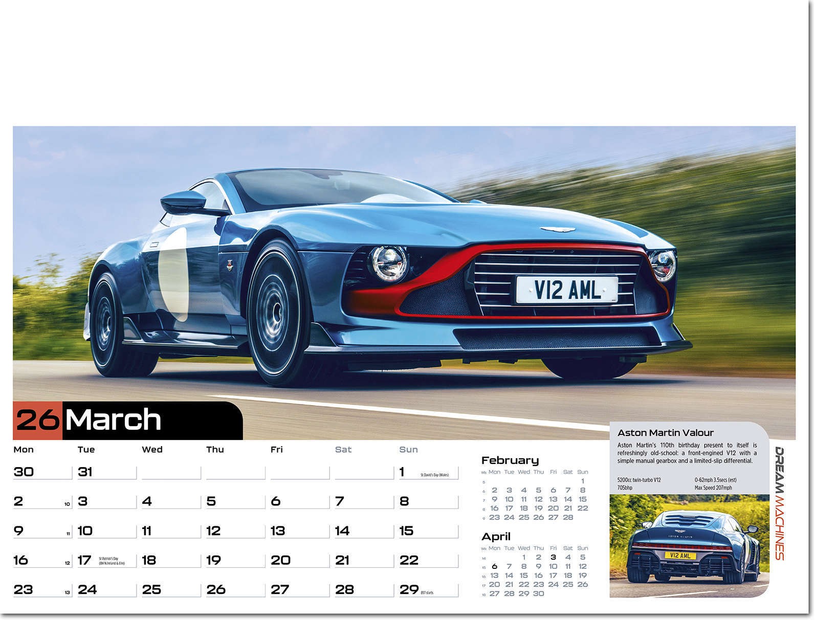 Dream Machines Wall Calendar