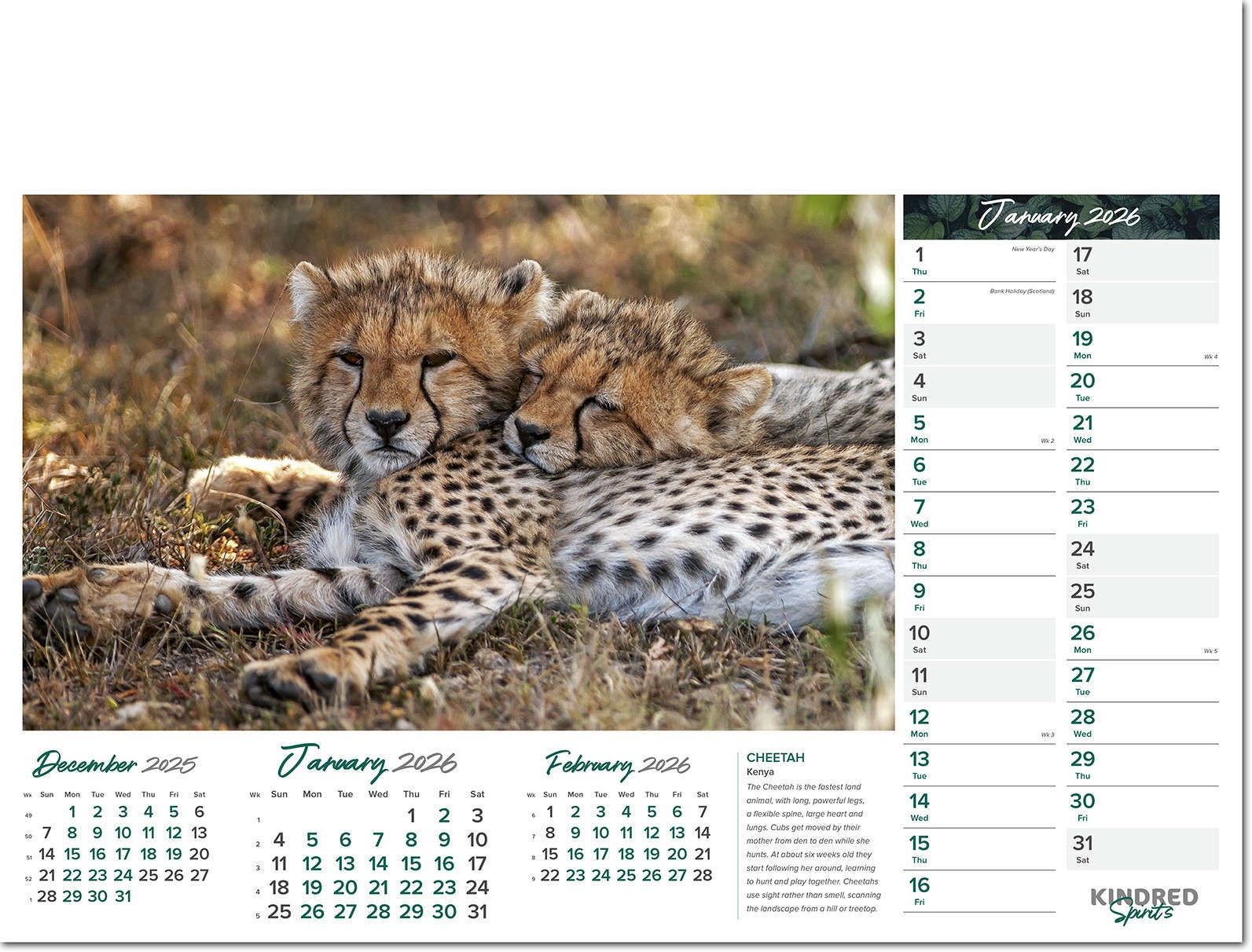 Kindred Spirits Calendar