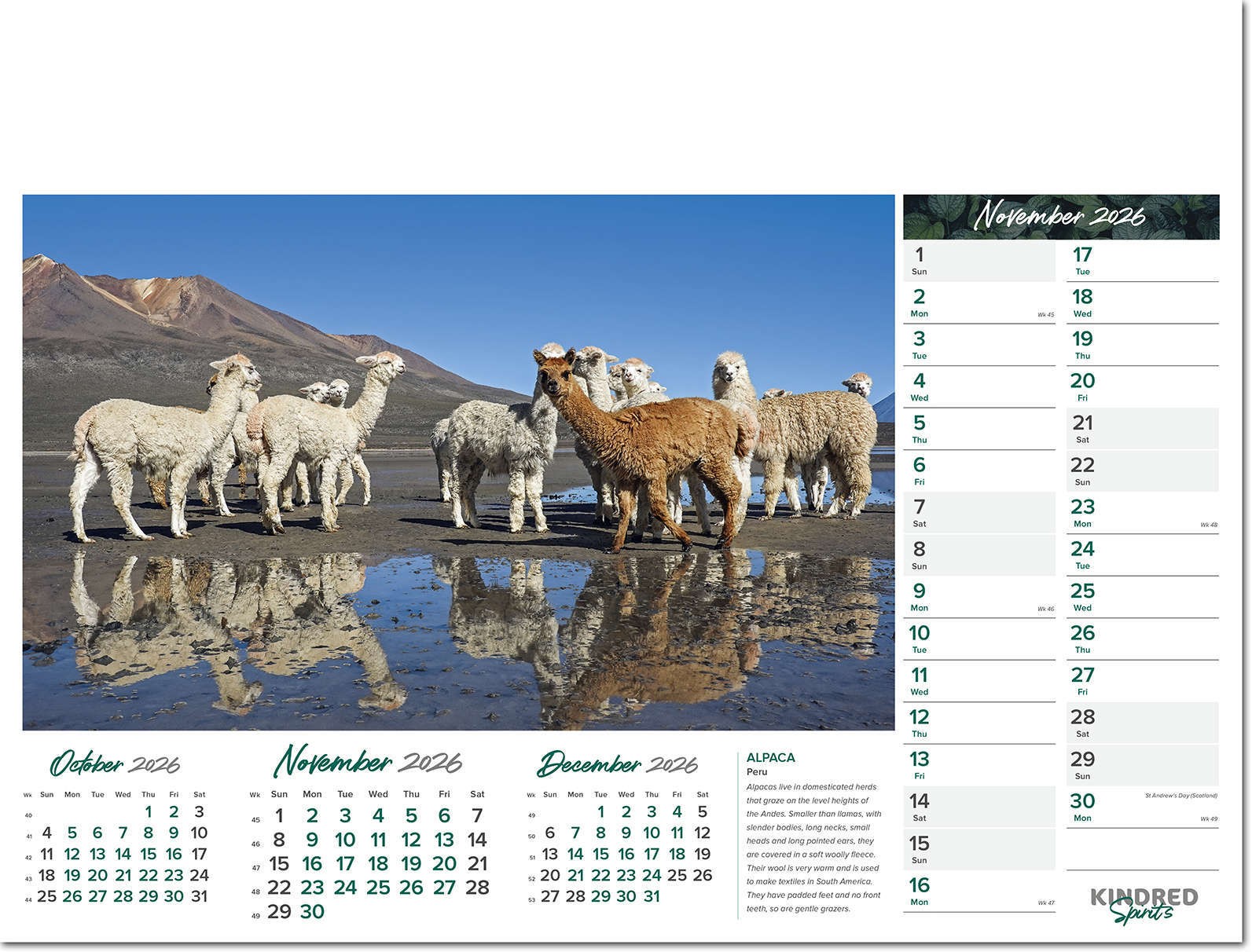 Kindred Spirits Calendar