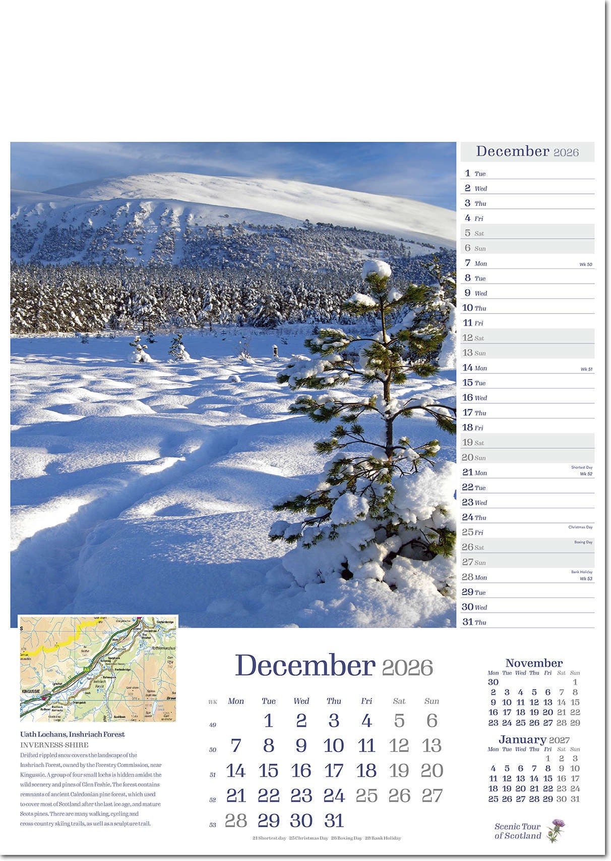 Scenic Tour of Scotland Calendar