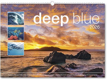 Deep Blue Wall Calendar