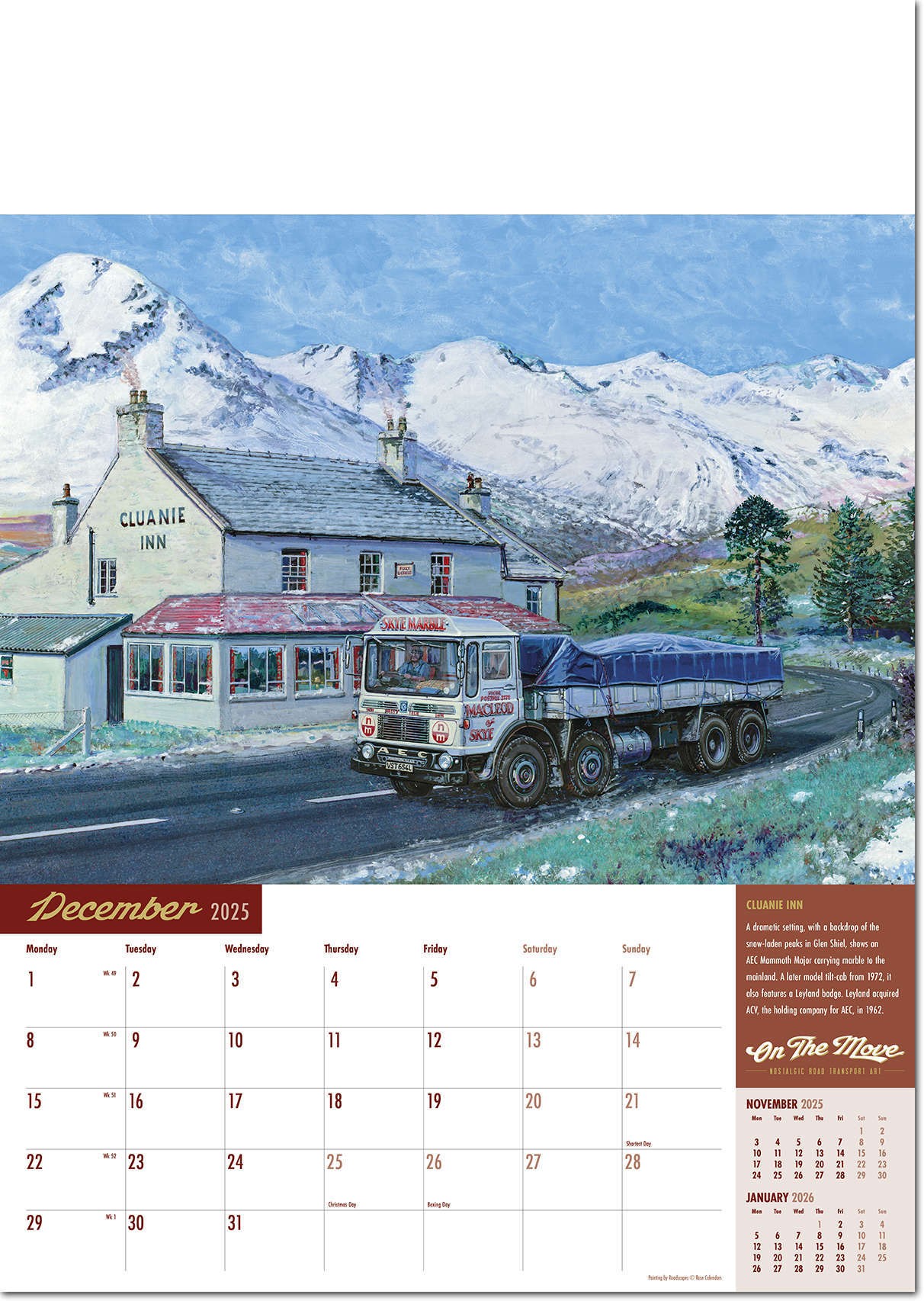 On the Move Wall Calendar