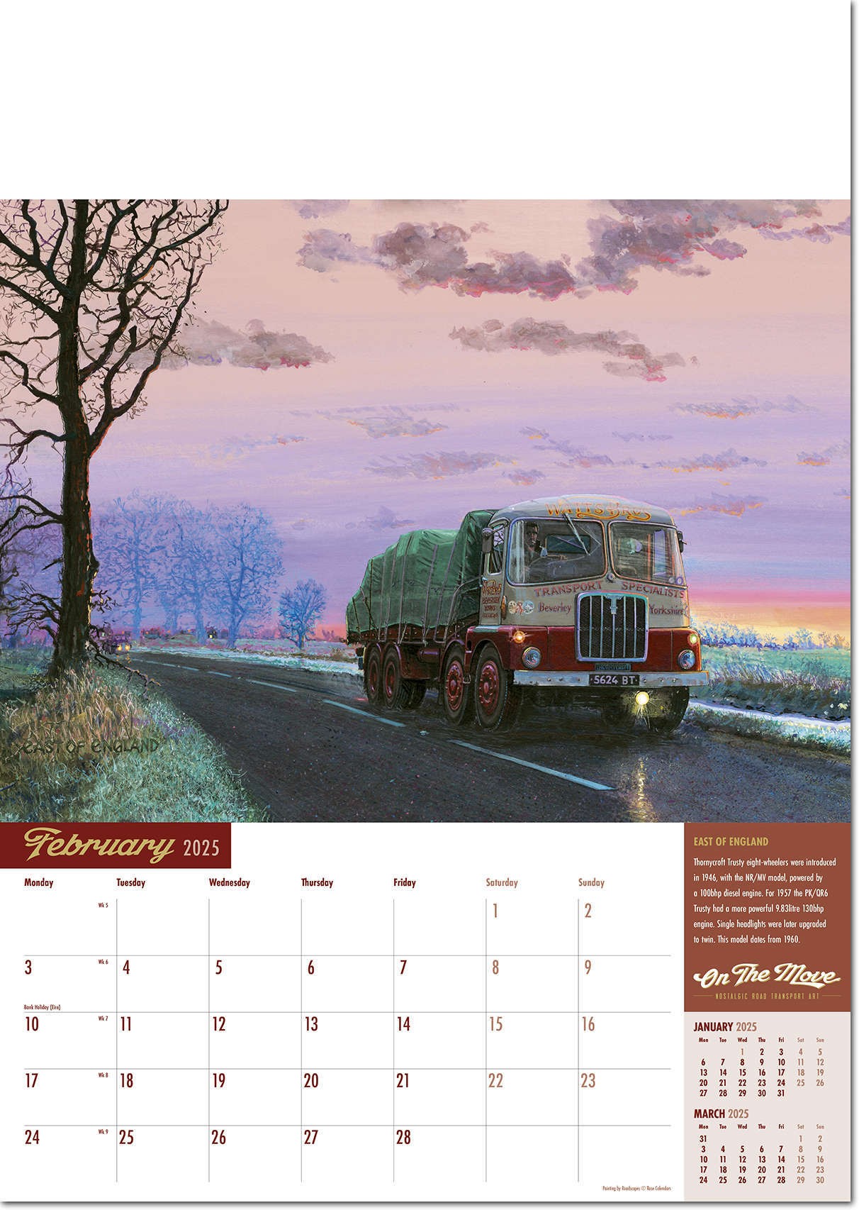 On the Move Wall Calendar