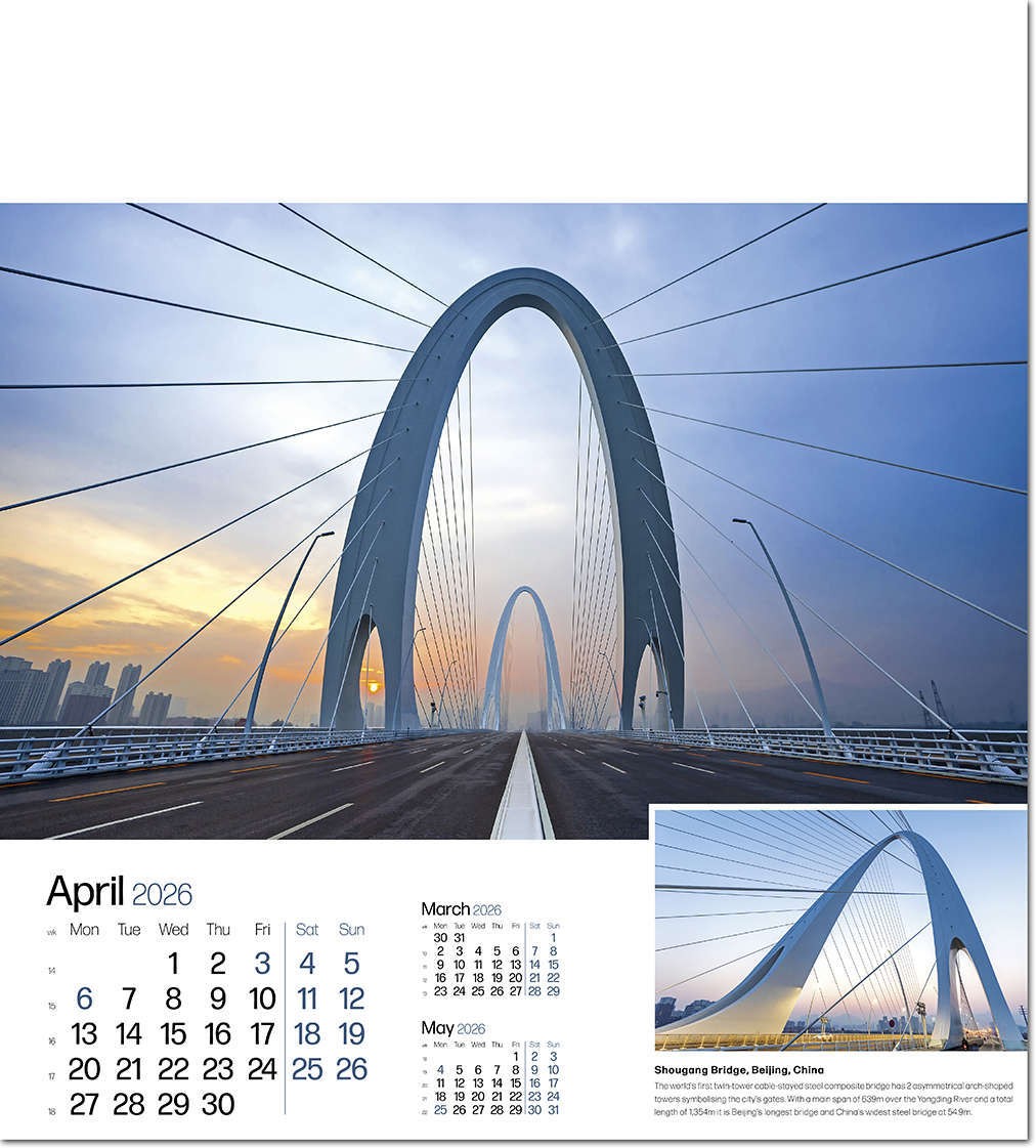 Iconic Structures Wall Calendar