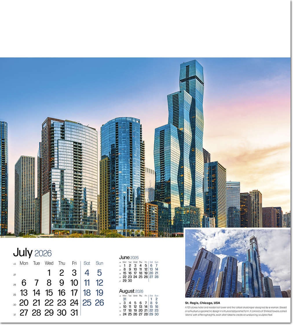 Iconic Structures Wall Calendar