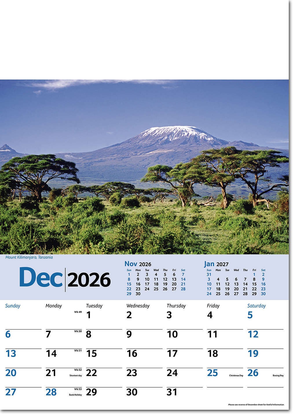 Scenic World Wall Calendar