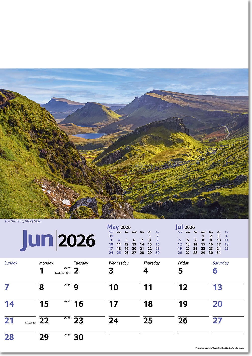 Pride of Scotland Calendar