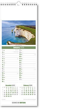 Slimline Scenes of Britain Calendar