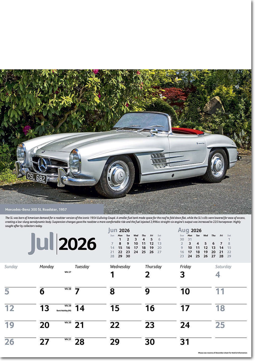 Collectors Cars Calendar